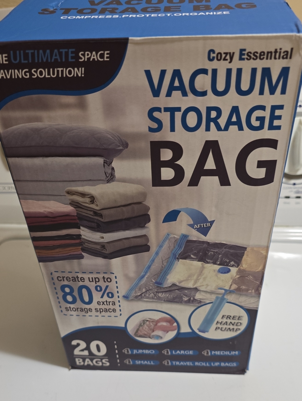 Vacuum Storage Bags - Blue (20 Pack)